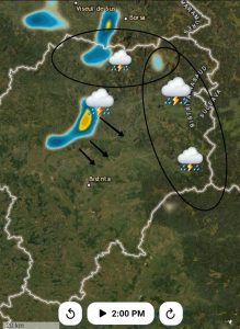 instabilitate atmosferică în județul Bistrița-Năsăud